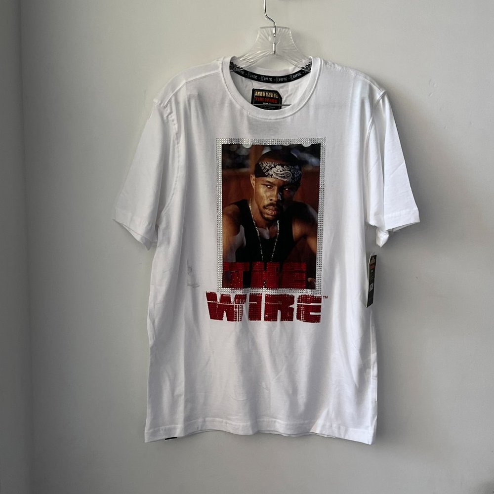 DE.KRYPTIC Men's The Wire Bandana Short Sleeve T-Shirt